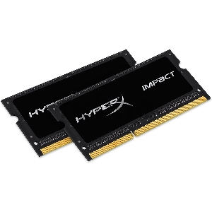 Модуль памяти Kingston SO-DIMM DDR3L 8GB 1866MHz  CL11  (Kit of 2) 1.35V HyperX Impact Black