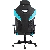 Кресло игровое Knight Thunder 5X черный/голубой эко.кожа крестов. металл, фото 18