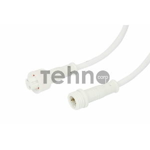 Соединительный кабель (2pin) герметичный (IP67) 2х0.35 мм² белый REXANT