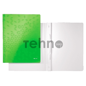 Папка-скоросшиватель Leitz WOW 30010054 A4 картон зеленый
