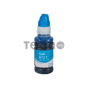 Контейнер с чернилами Sakura C13T67324A (673 C) для Epson, голубой, 5400 к., 70 мл.