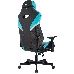 Кресло игровое Knight Thunder 5X черный/голубой эко.кожа крестов. металл, фото 19