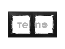 Рамка 2п гор Ноктюрн/Серебро Valena