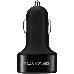 Зарядное устройство CANYON Universal 3xUSB car adapter, Input 12V-24V, Output 5V-3.1A, black rubber coating+black metal ring (side with USB is in plastic), 66*35.2*25.1mm, 0.025kg, фото 2