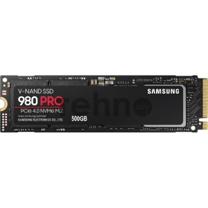 Твердотельный накопитель Samsung SSD 500GB 980 PRO, V-NAND 3-bit MLC, Elpis, M.2 (2280) PCIe Gen 4.0 x4, NVMe 1.3c, R6900/W5000