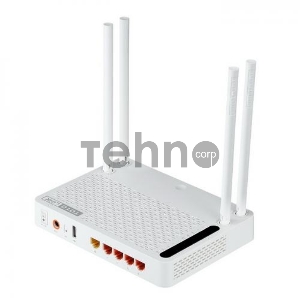 Wi-Fi-роутер A3002RU TOTOLINK AC1200 Wireless Dual Band Gigabit Router 5*GE Ports(1*WAN+4*LAN) , 1*USB2.0 port, 1* Reset/WPS button, 4*5dBi fixed antennas, 1*power on/off switch, PSU  12V/2A Multiple SSID, WiFi schedule, Universal repeater,WPS, IPV6, TR06