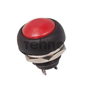 Выключатель-кнопка  250V 1А (2с) OFF-(ON)  Б/Фикс  красная  Micro  REXANT