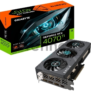 Видеокарта Gigabyte PCI-E 4.0 GV-N407TEAGLE OC-12GD 2.0 NVIDIA GeForce RTX 4070TI 12288Mb 192 GDDR6X 2625/21000 HDMIx1 DPx3 HDCP Ret