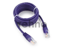 Патч-корд UTP Cablexpert кат.5e, 2м, литой, многожильный (фиолетовый)