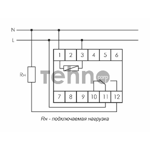 Реле времени PCA-512 (задержка выкл. 230В 8А 1перекл. IP20 монтаж на DIN-рейке) F&F EA02.001.001