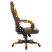 Кресло игровое Zombie GAME 16 черный/оранжевый текстиль/эко.кожа крестовина пластик, фото 11