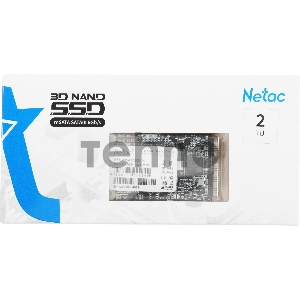 Накопитель SSD mSATA Netac 2.0Tb N5M Series <NT01N5M-001T-M3X> Retail (SATA3, up to 560/520MBs, 3D TLC/QLC)