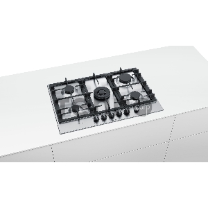 Газовая варочная поверхность Bosch PCQ7A5M90R серебристый