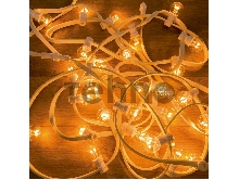 Гирлянда LED Galaxy Bulb String 10м, белый КАУЧУК, 30 ламп*6 LED ТЕПЛЫЙ БЕЛЫЙ, влагостойкая IP65