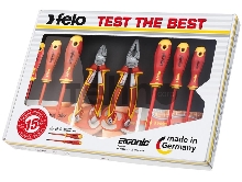 Набор отверток FELO 41398517  диэлекр. ergonic с диэлектрическими пасатижами и бокорезами 8шт