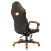 Кресло игровое Zombie GAME 16 черный/оранжевый текстиль/эко.кожа крестовина пластик, фото 10
