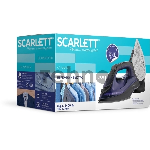 Утюг Scarlett SC-SI30K57 2400Вт черный/фиолетовый