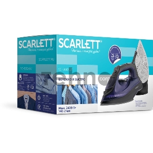 Утюг Scarlett SC-SI30K57 2400Вт черный/фиолетовый Утюг Scarlett SC-SI30K57 2400Вт черный/фиолетовый