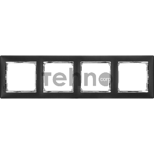 Рамка 4п гор Ноктюрн/Серебро Valena