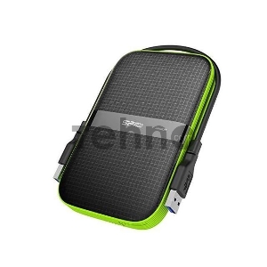 Внешний жесткий диск Silicon Power USB 3.0 4Tb SP040TBPHDA60S3K A60 Armor 2.5 черный/зеленый