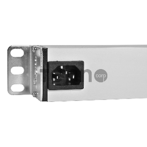 Блок розеток Rem-10 без шнура с фил. и инд., 7 Schuko, вход IEC 60320 C14, 10A, алюм., 19 (R-10-7S-FI-440-Z)