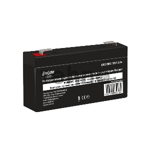 Батарея ExeGate EP249948RUS DT 12012/EXG12012 (12V 1.2Ah), клеммы F1 Батарея ExeGate EP249948RUS DT 12012/EXG12012 (12V 1.2Ah), клеммы F1