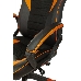 Кресло игровое Zombie GAME 16 черный/оранжевый текстиль/эко.кожа крестовина пластик, фото 6