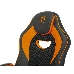 Кресло игровое Zombie GAME 16 черный/оранжевый текстиль/эко.кожа крестовина пластик, фото 5