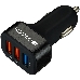 Зарядное устройство CANYON Universal 3xUSB car adapter(1 USB with Quick Charger QC3.0), Input 12-24V, Output USB/5V-2.1A+QC3.0/5V-2.4A&9V-2A&12V-1.5A, with Smart IC, black rubber coating+black metal ring+QC3.0 port with blue/other ports in orange,  66*35.2*25.1mm, 0.025kg, фото 2