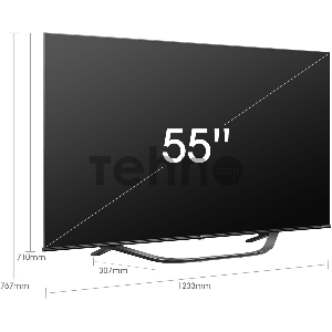 Телевизор LED Hisense 55 55U7HQ черный 4K Ultra HD 120Hz DVB-T DVB-T2 DVB-C DVB-S DVB-S2 USB WiFi Smart TV (RUS)