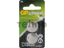 Батарея GP Lithium CR2025 (2шт) блистер