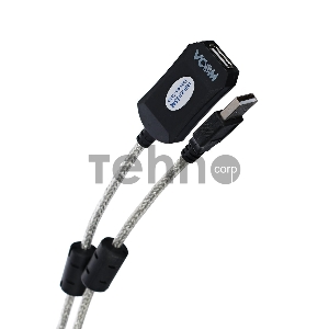 Кабель VCOM VUS7049-15M Кабель-адаптер USB2.0-repeater, удлинительный активный <Am-->Af> 15м