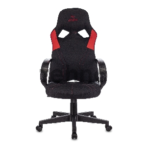 Кресло игровое Zombie RUNNER черный/красный текстиль/эко.кожа крестовина пластик