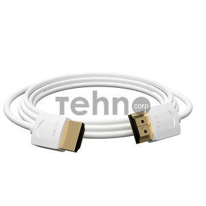 Ультратонкий кабель GCR HDMI2.0 для AppleTV, SLIM, 1.0m, белый, OD3.8mm, HDR 4:2:0, Ultra HD, 4K60Hz, 18.0 Гбит/с, 32/32 AWG GCR Ультратонкий кабель HDMI2.0 для AppleTV, SLIM, 1.0m, белый, OD3.8mm, HDR 4:2:0, Ultra HD, 4K60Hz, 18.0 Гбит/с, 32/32 AWG