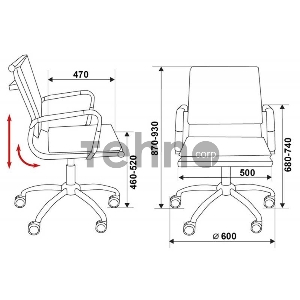 Кресло руководителя Бюрократ CH-993-Low/Ivory низкая спинка слоновая кость искусственная кожа крестовина хромированная