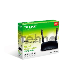 Маршрутизатор беспроводной TP-Link SOHO Archer MR200 (MR200) 10/100BASE-TX/4G черный