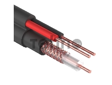 Кабель ККСВ-П+2х0,5 мм (бухта 305 м) черный REXANT Кабель ККСВ-П+2х0,5 мм (бухта 305 м) черный REXANT