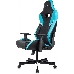 Кресло игровое Knight Thunder 5X черный/голубой эко.кожа крестов. металл, фото 7
