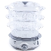 Пароварка Endever Vita-170, белый/серый, мощность 1000 Вт, объем 11 л, три уровня готовки, индикатор питания, контроль уровня воды, таймер с отключени, фото 2