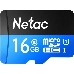 Флеш карта microSDHC 16GB Netac P500 <NT02P500STN-016G-R>  (с SD адаптером) 80MB/s, фото 1