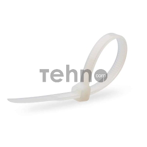 Нейлоновые стяжки FORTISFLEX КСС 3х100 мм белый 100 штук  49391