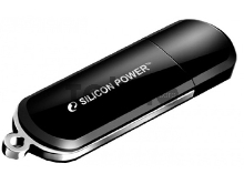 Флеш Диск Silicon Power 64Gb LuxMini 322 SP064GBUF2322V1K USB2.0 черный