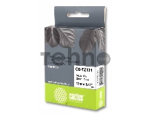 Картридж ленточный Cactus CS-TZ131 черный для Brother 1010/1280/1830VP/7600VP