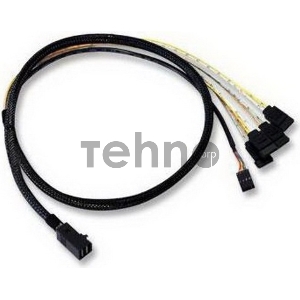 Кабель ACD-SFF8643-SATASB-10M, INT SFF8643-to-4*SATA+SB (MiniSAS HD -to- 4*SATA+SideBand internal cable) 100cm