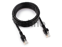 Патч-корд UTP Gembird PP12-2M/BK кат.5e, 2м, литой, многожильный (черный)