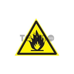 Наклейка знак пожарной безопасности «Пожароопасно» 150х150х150 мм REXANT