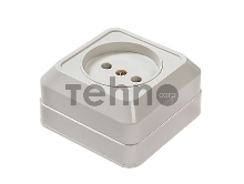 Розетка 1-м BOLLETO накл. 7022 бел. ASD / IN HOME 4680005959785