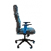 Игровое кресло Chairman game 23 серый/голубой  (экокожа, регулируемый угол наклона, механизм качания), фото 3