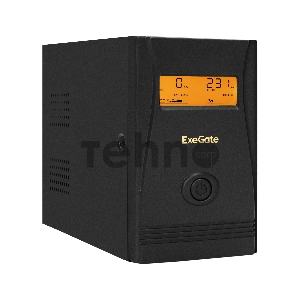 ИБП ExeGate EX292776RUS Power Smart ULB-800.LCD.AVR.2SH <800VA/480W, LCD, AVR, 2*Schuko, металлический корпус, Black>