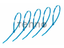 Хомут-стяжкa нeйлонoвая REXANT 300x4,8 мм, синяя, упаковка 25 шт.